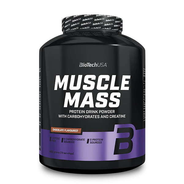 Boisson en poudre Muscle Mass aux hydrates de carbone et aux protéines - 4000 g